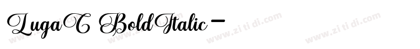 LugaC BoldItalic字体转换